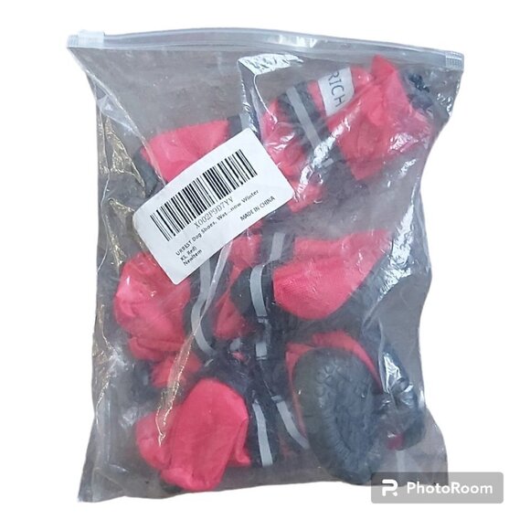 URBEST Dog Shoes, Waterproof Dog Boots, Warm Lining Nonslip Rubber Sole, Size XS - Picture 6 of 8